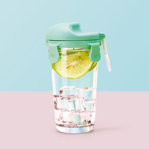 Spor tarzı züccaciye logo ile özelleştirilmiş süblimasyon cam bardak baskılı, filtre ile mühürlü cam bardak soğuk buzlu su tumblers - Product Image 2