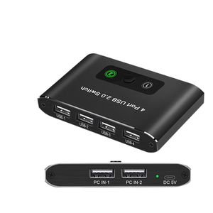 Interruttore USB selettore 2 computer condivisione di 4 dispositivi USB 2.0 periferica Hub per Mouse tastiera Scanner stampante pz - Product Image 4