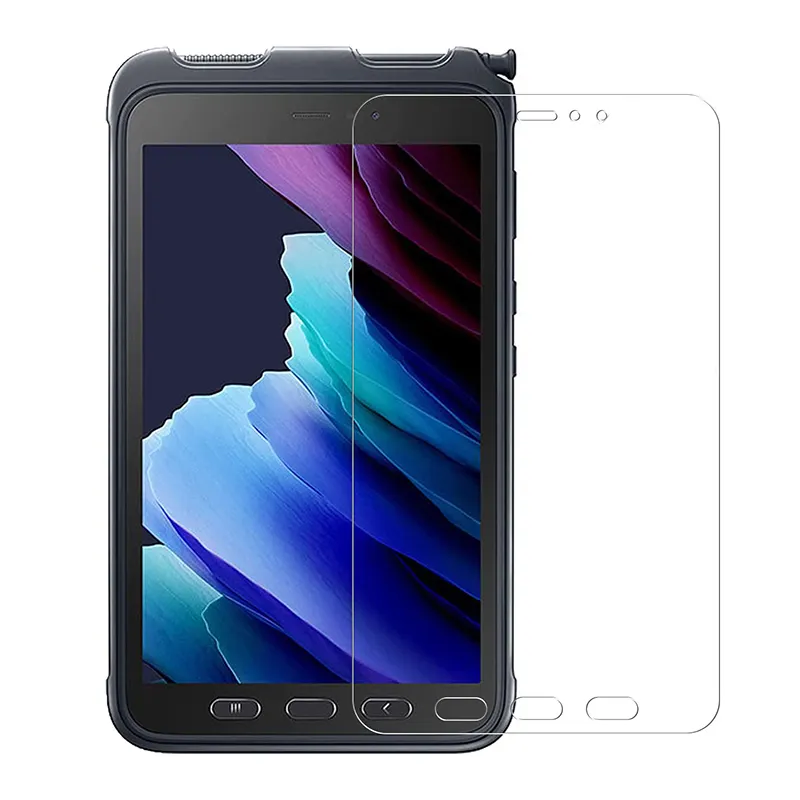 Protector de pantalla para tableta Samsung Galaxy Tab Active3, Protector de pantalla de vidrio templado transparente con 3 SM-T570/SM-T575/SM-T577 de 8,0 pulgadas