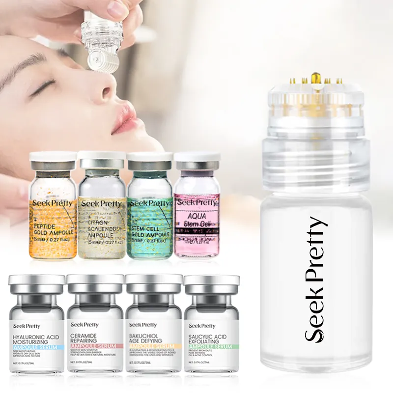Ampolla de suero Meso de Corea, sistema de microinfusión, péptidos de colágeno, suero para el cuidado de la piel Egf, suero de microagujas