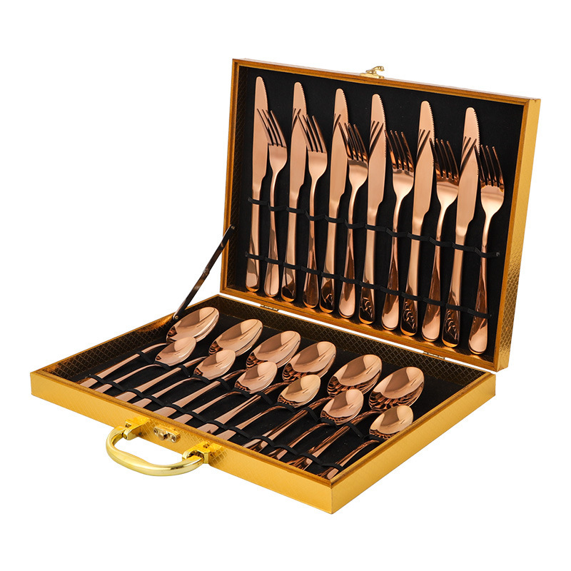 Ensemble 24 pièces en or rose