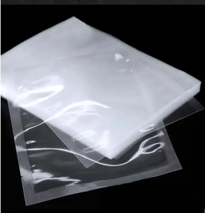 Custom Clear Transparent Nylon Co-extrusion Film Vacuum 3 Side Seal Pouch For Commercial