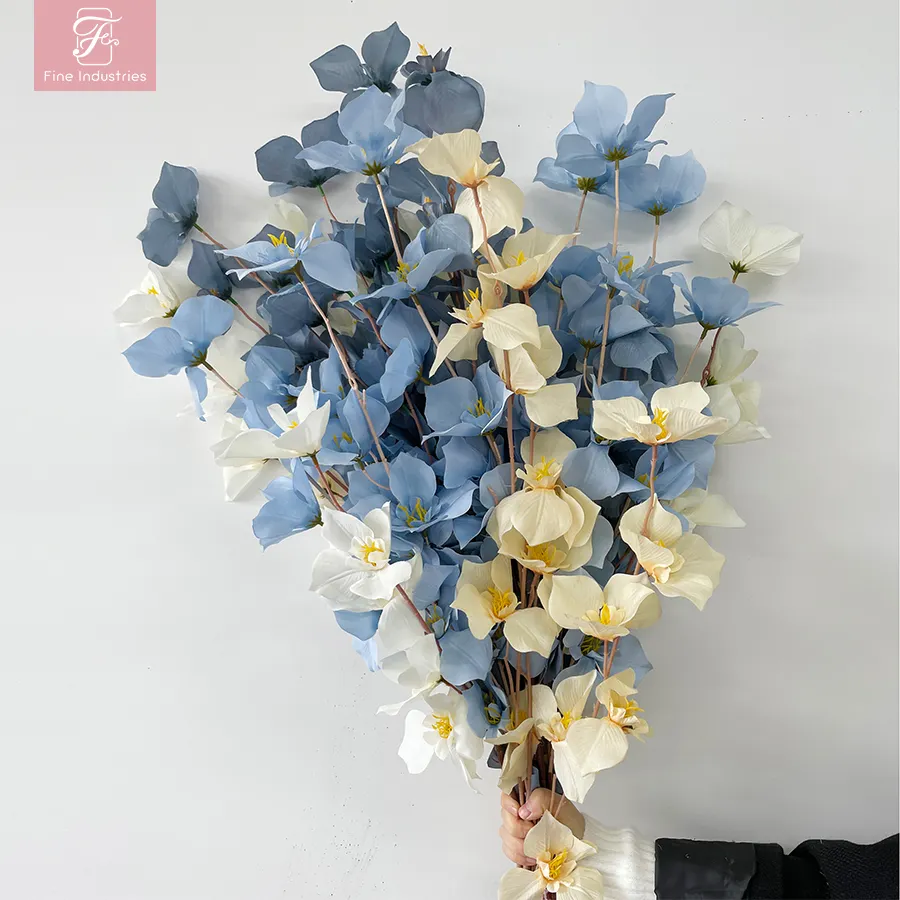 Personalizar diferentes flores sueltas boda decorativa artificial sola rama flores