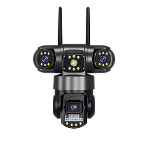 6MP drahtlose Outdoor-Smart-Nachtsicht-PTZ-Kamera mit drei Objektiven Wifi/Netzwerkkabel-Sicherheits überwachung Weitwinkel-CCTV-Kamera - Product Image 3