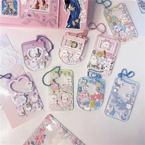 Sublimation Blank Acrylic <strong>Keychain</strong> With Sticker DIY <strong>Hand</strong> Account,mobile Phone <strong>Shape</strong> Transparent Glitter Gradient Key Tag Motel - Product Image 6
