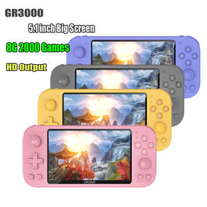 2023 New GR3000 Retro <strong>Game</strong> Console 5.1inch Handheld Console 8G Video Consolas <strong>Game</strong> Player Support Double Players