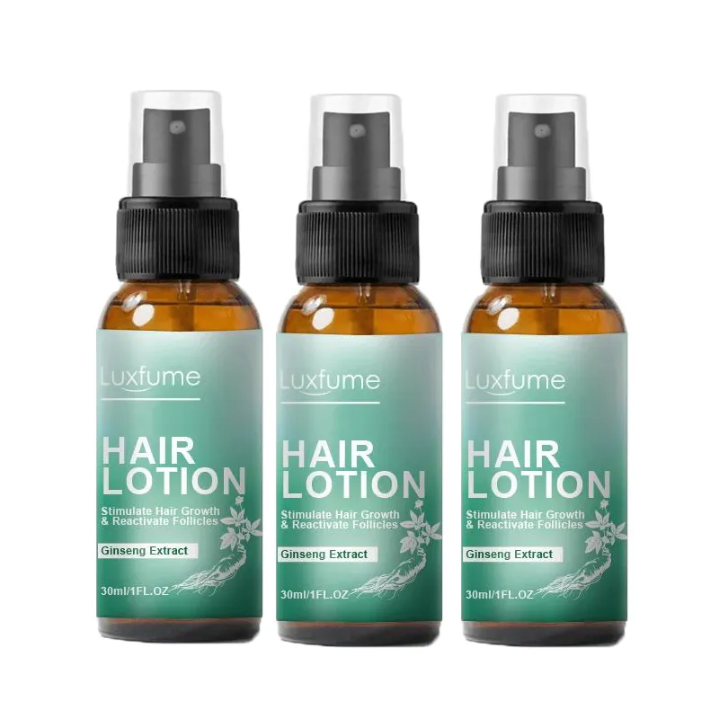Productos antipérdida de cabello nutritivo cuero cabelludo Ginseng suero para el crecimiento del cabello loción para el cabello