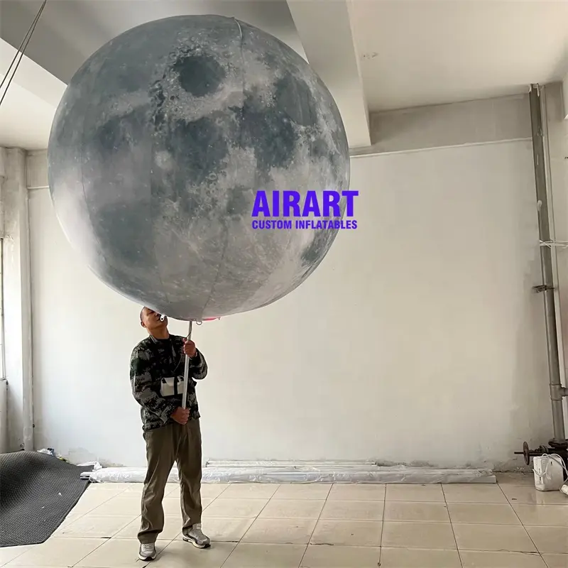 Marionetas inflables grandes de nueve planetas, con luces LED, gran oferta