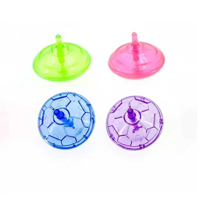 Goedkope relatiegeschenk plastic kinderen spinning toy/spin top/de tol