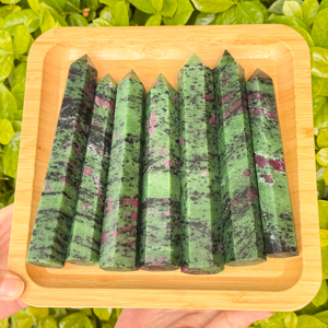 High Quality Raw <strong>Ruby</strong> <strong>In</strong> Zoisite stone Relieve Fatigue Natural Crystal Points Rough <strong>Ruby</strong> <strong>In</strong> Zoisite Tower - Product Image 5