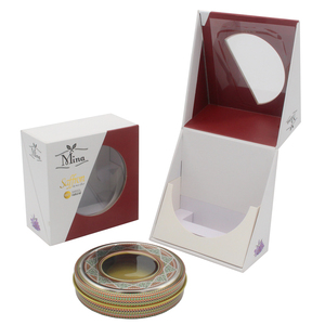 Impresión personalizada de lujo geryboard caja de regalo zaffron embalaje Mini caja de azafrán embalaje caja de papel con ventana de exhibición - Product Image 6