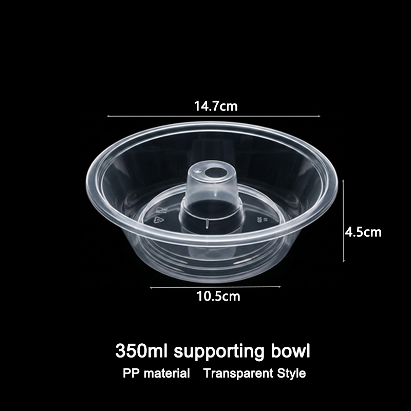 Bol transparent de 350 ml sans couvercle