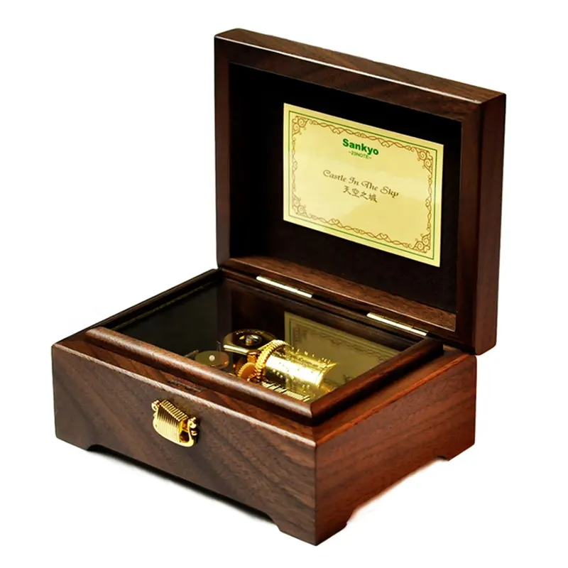 23-tone Sankyo high quality music box classic wooden music box