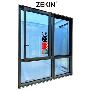 ZEKIN Schiebefenster Niedriger U-Wert Rostschutz Langlebige Konstruktion Aluminium rahmen mit Verbundglas fenster Geschäfts gebäude - Product Image 3
