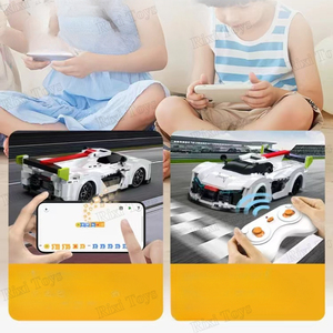 Cada C51090 telecomando auto sportive da corsa può essere programmato da telefono cellulare per assemblare giocattoli regalo blocchi - Product Image 4