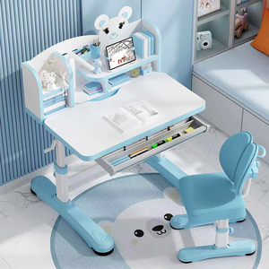 Nuovi bambini ergonomici economici che imparano la scrivania tavolo e sedia da studio per bambini regolabili in altezza moderni