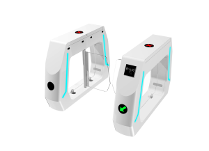 Accesso basato sul tempo passaggio ampie corsie ingresso di sicurezza lettori di carte di controllo del tornello con barriera oscillante cancello di accesso - Product Image 4