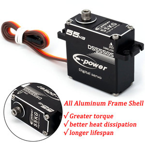 E-power Digital <strong>Rc</strong> <strong>Servo</strong> Factory Price Custom 55kg Waterproof <strong>Servo</strong> for Fixed Wing Toy PartsCoreless