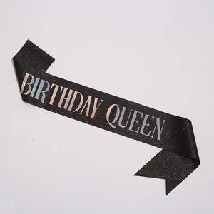 Glitter Birthday <strong>Sash</strong> for Women Glitter Birthday <strong>Sash</strong> Glitter Happy Birthday Queen <strong>Sash</strong> for Women - Product Image 1
