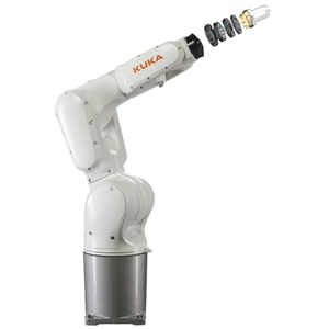 El robot de manipulación KUKA KR 6, junto con las pinzas Schunk y el sistema de cambio rápido, es adecuado para aplicaciones de manipulación. - Product Image 2