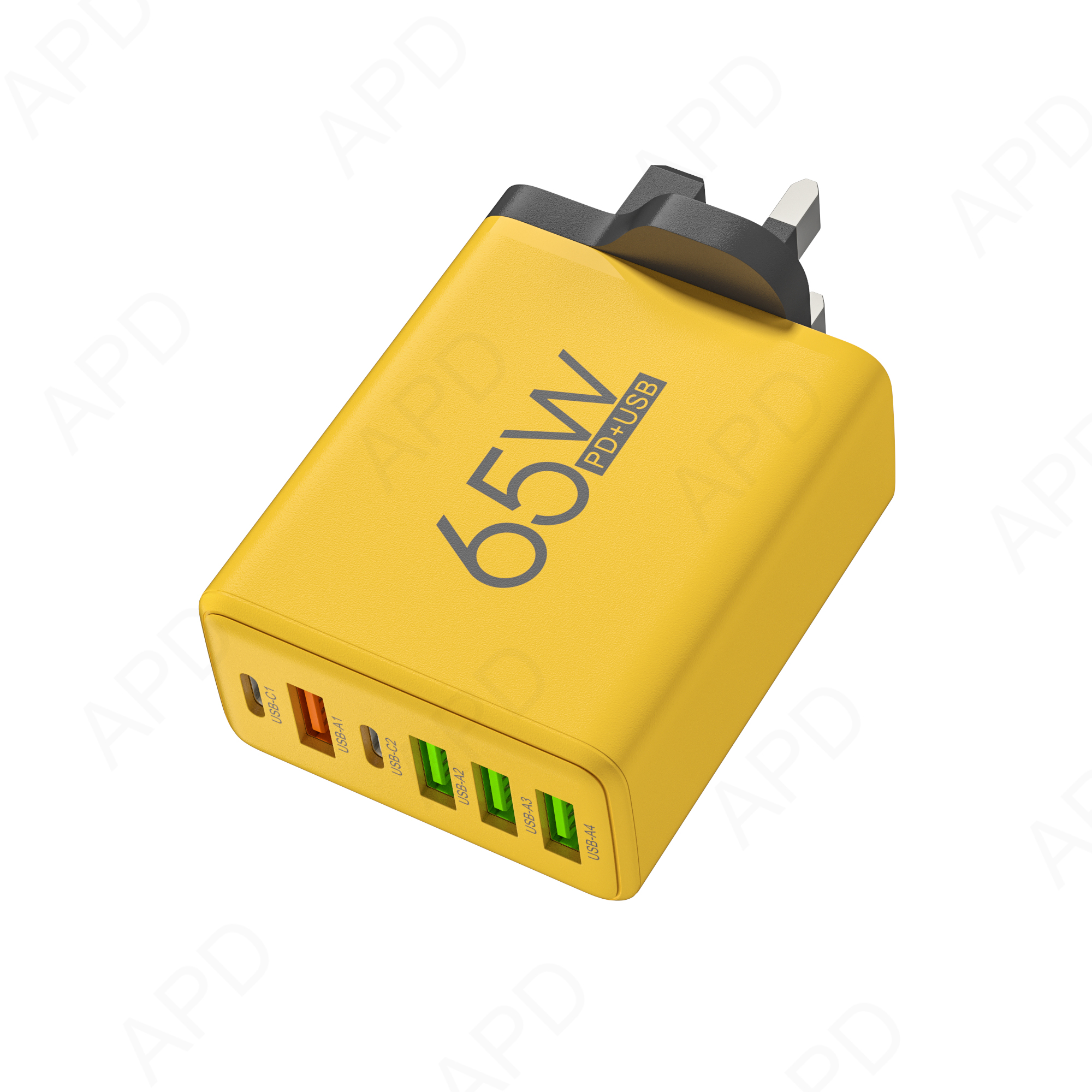 Amarillo 4 USB + 2 PD