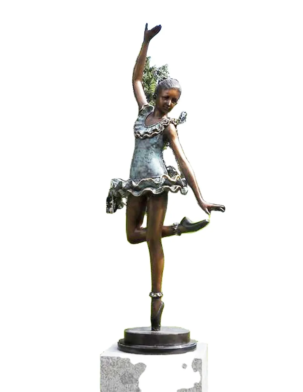 Lebensgröße Bronze Balletttänzer-Paar-Skulptur Metallnackte Frau-Mann-Statue für Aussenverkauf