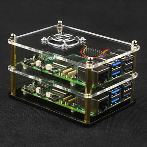 Gute Qualität Cluster Raspberry Pi 5 Laminat Gehäuse Lüfter mit fairen Preis