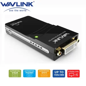 Wavlink <strong>USB</strong> 2.0 Video Display Adapter DVI/<strong>VGA</strong>/ Video Graphics Mirror Extend Screen Multi-Viewer Displaylink for HDTV LCD - Product Image 2