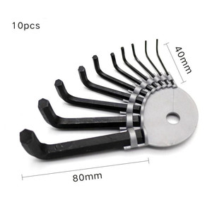 10 adet Allen anahtarı kiti anahtarı anahtarı onarım aracı için bisiklet tek taraflı L tipi anahtarı Hex anahtar anahtarı seti ile top End 10 Set - Product Image 3