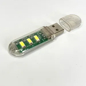 ชุดฝึกการบัดกรีไฟกลางคืน LED แบบ USB โครงการอิเล็กทรอนิกส์แบบ DIY สำหรับการเรียนรู้การบัดกรีการศึกษาที่บ้านและโรงเรียน - Product Image 1