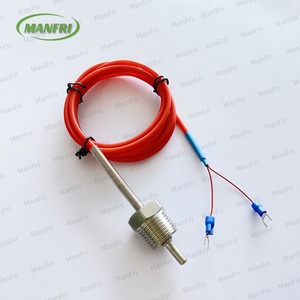 Threaded Type High <strong>Temperature</strong> Resistance <strong>Temperature</strong> <strong>Sensors</strong> Probe PT100 RTD with 1m 3m 5m Silicone Cable - Product Image 5
