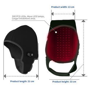 Hồng ngoại não Mũ bảo hiểm Mũ 450nm 670nm 810nm Nir Led Red Light Therapy cap cho tóc - Product Image 6