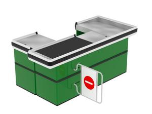 新款超市设计杂货结帐柜台展示零售收银台表 - Product Image 2
