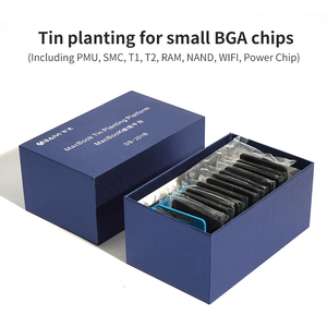 PMU SMC T1/T2 RAM NAND BGA stencil set per tutte le schede logiche MacBook Power Chip piantatrice piattaforma di riparazione stagno - Product Image 2