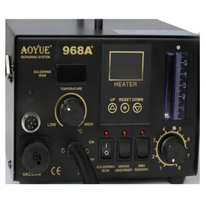 AOYUE 968A + tamir çift numarası ekran sistemi sıcak hava tabancası havya kaynak tablosu duman emici masa 3 in 1 tv tamir - Product Image 4