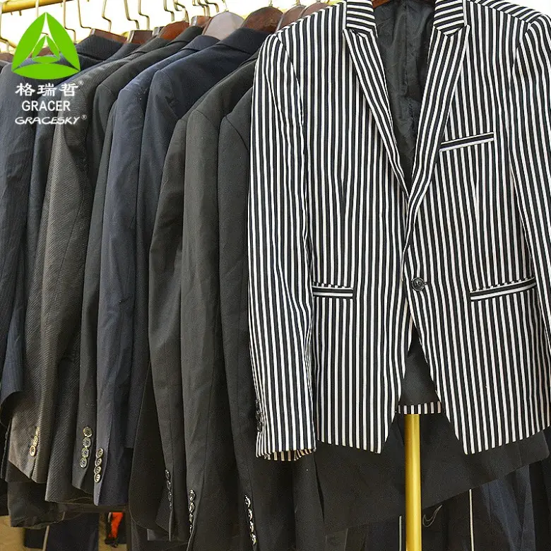 Second hand Men's Suits Used Clothes Used Collar Blazer For Men wedding Wearing suit