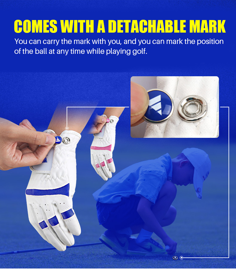PGM ST024 Children Gloves Kid's Golf Gloves With Marker