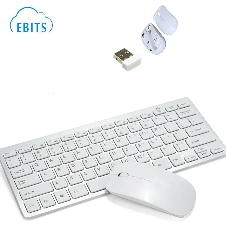 Keyboard dan Mouse nirkabel, kibor Kombo untuk sistem MAC tablet