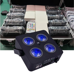 10PC <strong>with</strong> Flight case/4x18w RGBWA UV Wireless <strong>DMX</strong> Par Can up Lights Battery Powered LED Wedding Uplight forParty bar Dj - Product Image 2