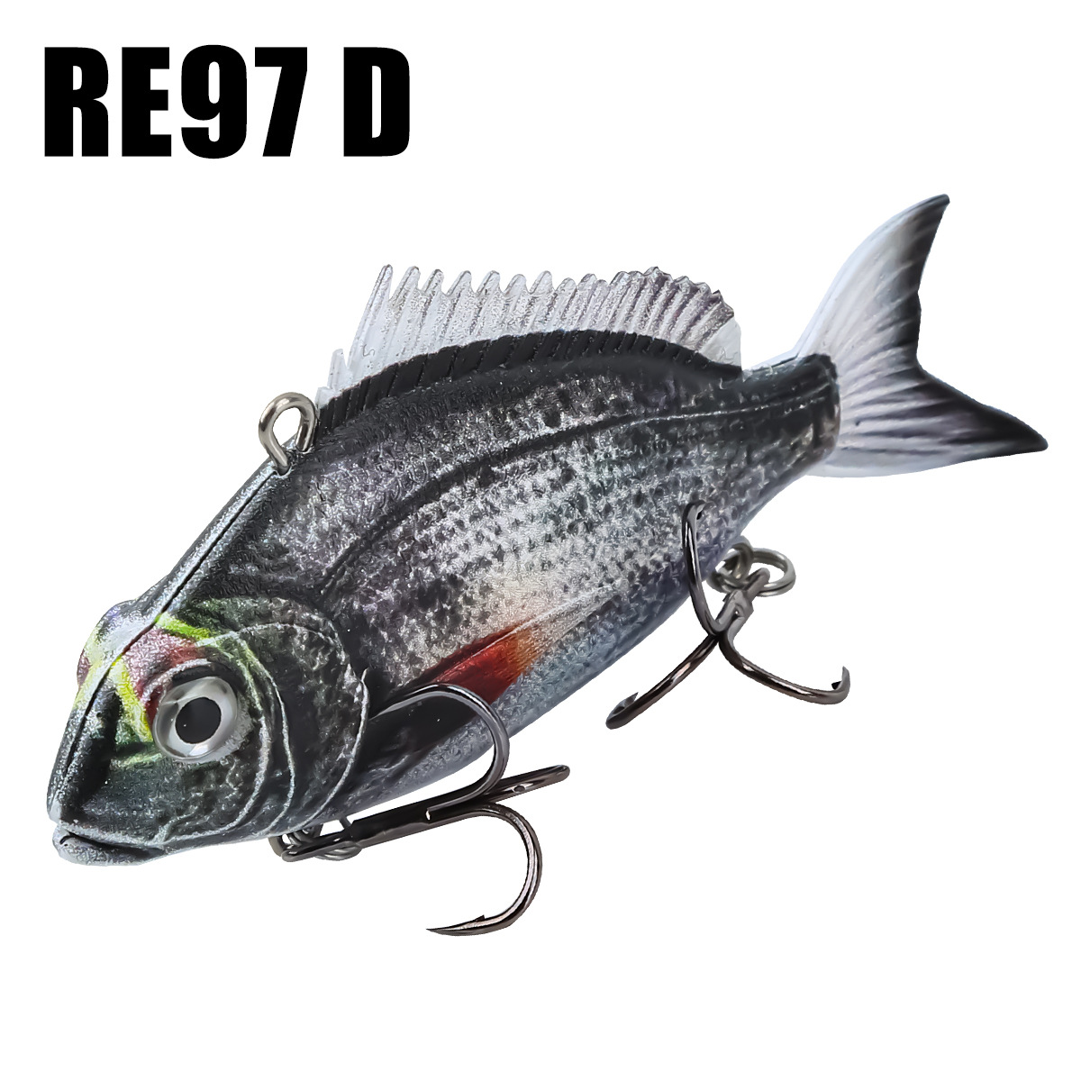 Coda nera con pinna bianca