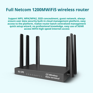 2.4G 5G NR 1200M WiFi5 Router Wireless Dual-core quad-thread 1GHz architettura MIPS WAN/LAN 10/100/1000Mbps rete adattiva - Product Image 6