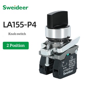 XB4 produttore doppio testa start stop interruttore a pulsante di blocco autobloccante 3 selettore di posizione interruttore a manopola rotante con chiave - Product Image 4