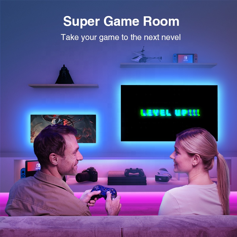 Gosund Nitebird Tuya Smart Led Strip Wifi RGB Light Strip APP Control 5050 Work With Alexa Google Assistant Wholesale 5 Meter