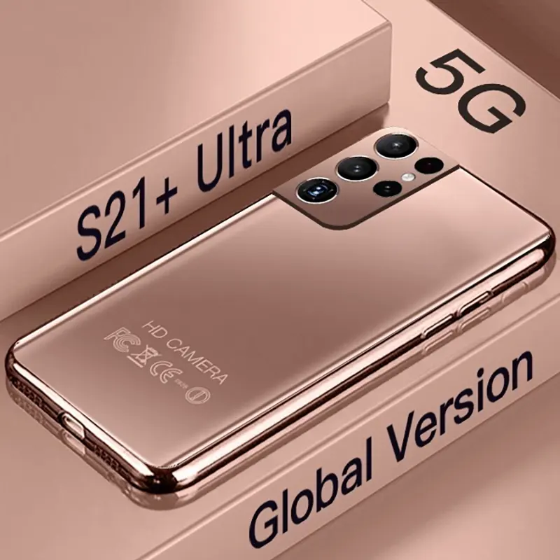 Nova Chegada S23 Utra 7.3 polegadas 12 + 512GB Grande Memória Dual SIM Card Smartphones 24MP + 48MP HD Câmera Impressão Digital Desbloquear celular