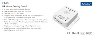 E1-RS 12-48VDC 72-192W PIR датчик движения с датчиком дневного света - Product Image 4