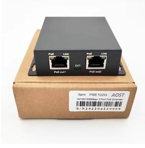 2ポートギガビットネットワークVLAN PoEエクステンダー中継器IEEE802.3af/at 10/100/1000Mbps延長150メートル - Product Image 1