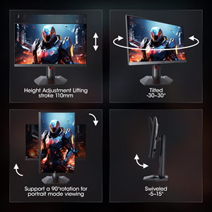 KOORUI 24-Inch LCD Gaming Monitor with 1920x1080 Resolution Higher Refresh Rates for Desktop <strong>Use</strong> - Product Image 5