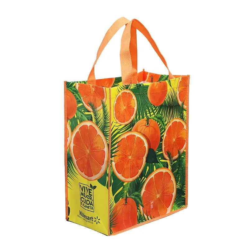 Groothandel Custom Nieuwe Gedrukt Eco Vriendelijke Recycle Herbruikbare Kruidenier Pp Gelamineerd Non-woven Stof Tote Boodschappentassen