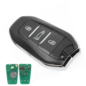 Akıllı uzaktan anahtar kontrolü 3 düğme araba anahtarı Peugeot için 434MHZ Peugeot Peugeot 45(HITAG2) çip-208 otomatik anahtar - Product Image 1