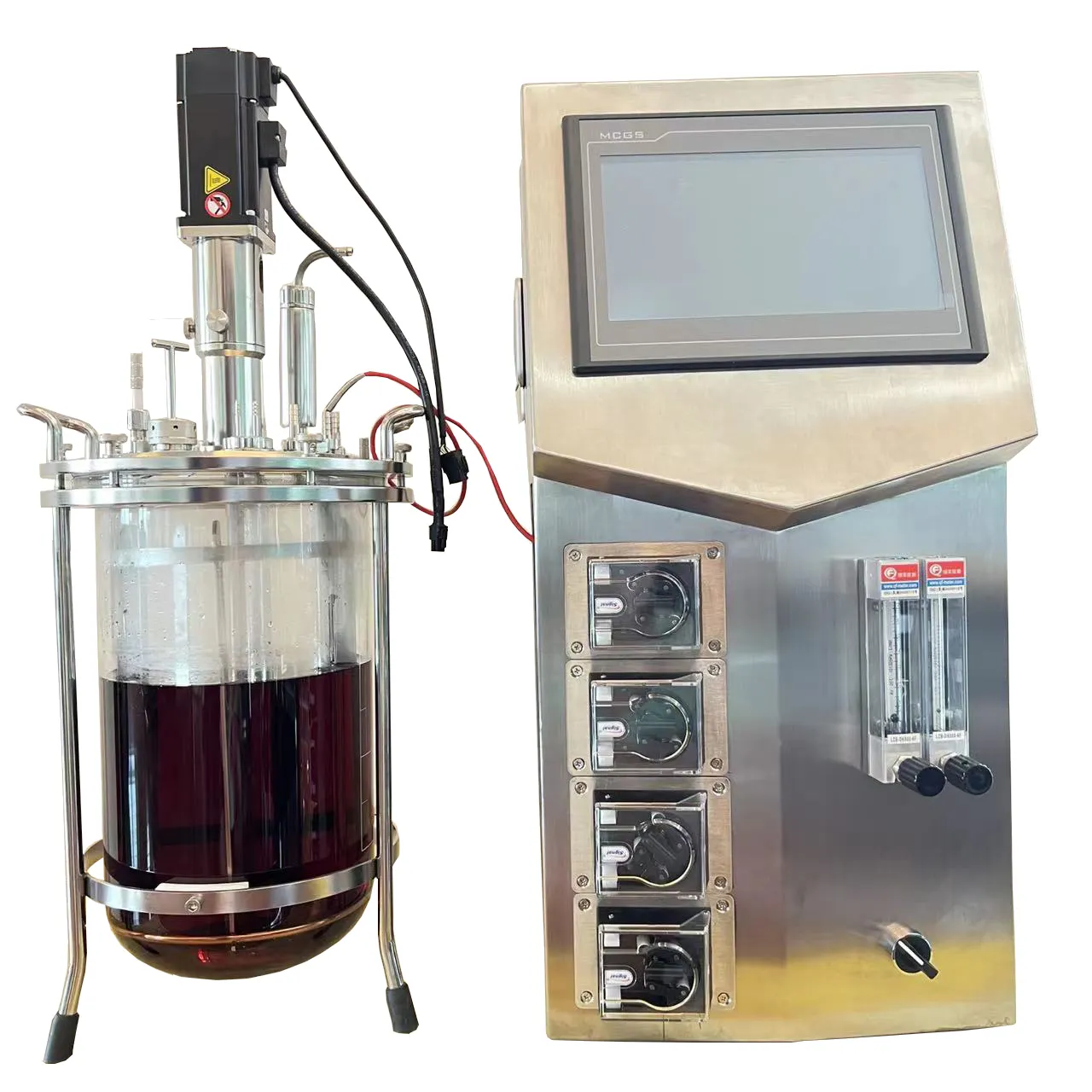 Ruiyuan-Bioreactor Industrial para laboratorio, fermentador de cultivo de células, 1 litro o luz, 500l, 3000l